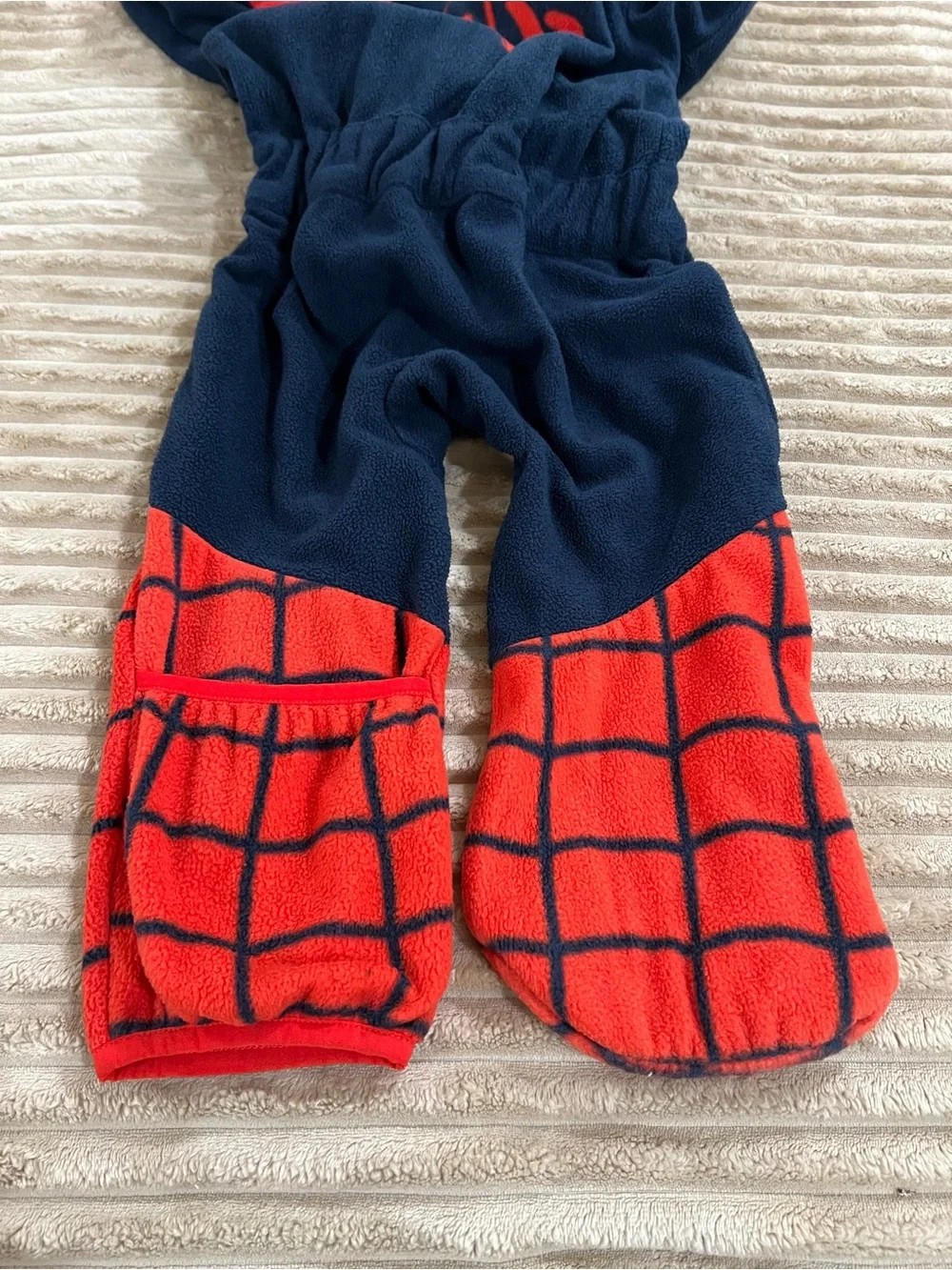 Cuddle Club Marvel Spider-Man Fleece Onesie/Costume | Blue/Red Size 3T Unisex